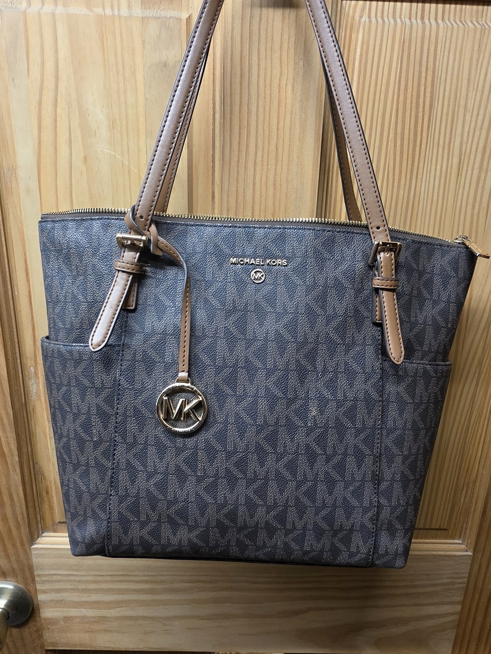 Michael Kors Brown Logo Tote Bag